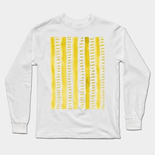 Watercolor lines - yellow Long Sleeve T-Shirt